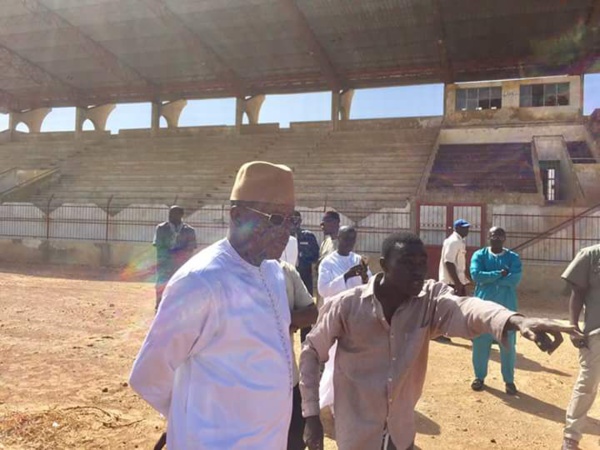 Le ministre des Sports Matar BA en visite de chantier au Stade Lat Dior de Thiès Le ministre des Sports Matar BA en visite de chantier au Stade Lat Dior de Thiès