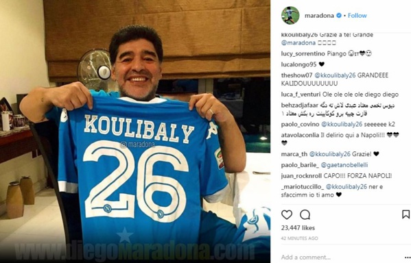 Série A : Maradona remercie Koulibaly