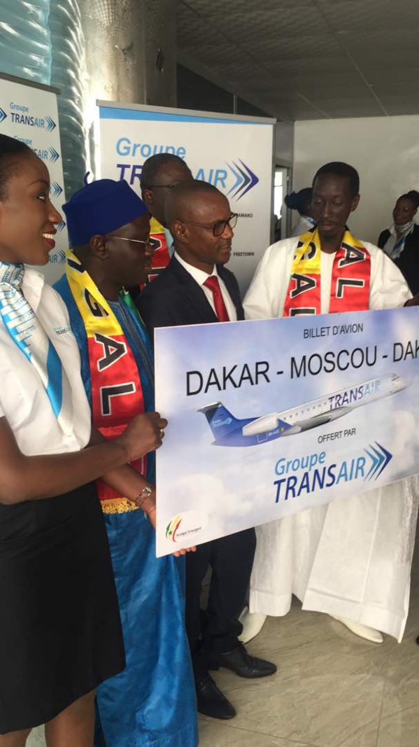 Russie 2018 : TRANSAIR offre 3 billets d’avion à l’ANPS et 5 millions au douzième gaindé Russie 2018 : TRANSAIR offre 3 billets d’avion à l’ANPS et 5 millions au douzième gaindé