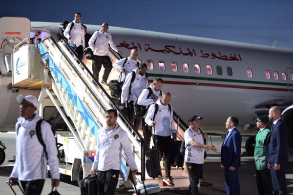 Le Maroc, première équipe africaine à fouler le sol russe Le Maroc, première équipe africaine à fouler le sol russe