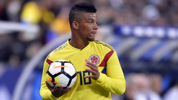 Forfait : La Colombie perd son latéral Frank Fabra Forfait : La Colombie perd son latéral Frank Fabra