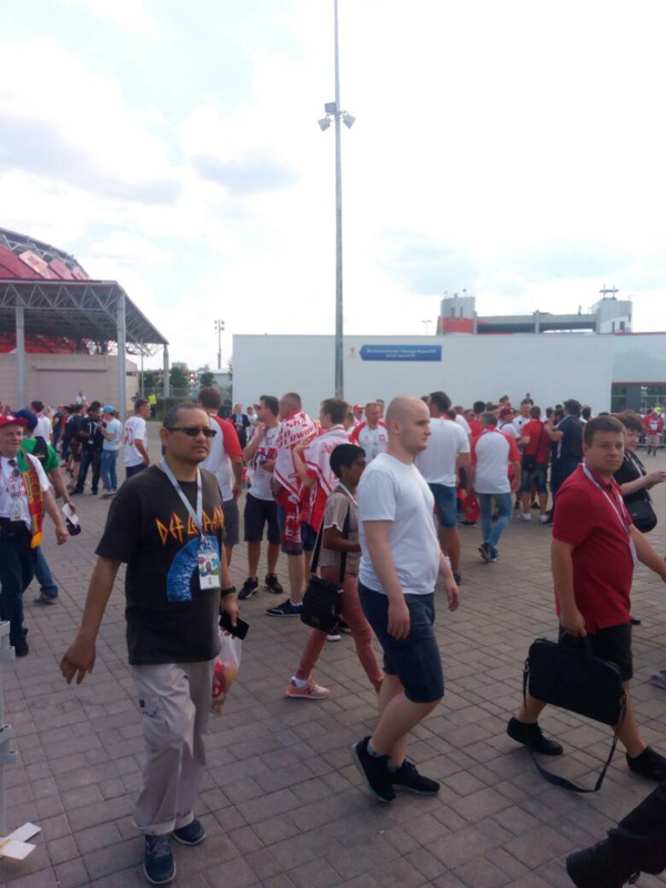 Les polonais prennent d'assaut le Stade Spartak de Moscou Les polonais prennent d'assaut le Stade Spartak de Moscou