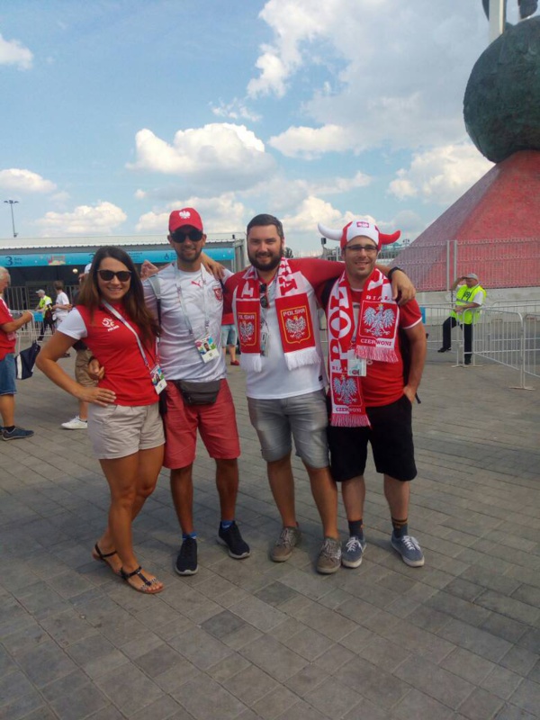 Les polonais prennent d'assaut le Stade Spartak de Moscou 