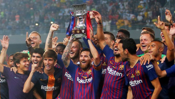 Le FC Barcelone remporte la Supercoupe Le FC Barcelone remporte la Supercoupe