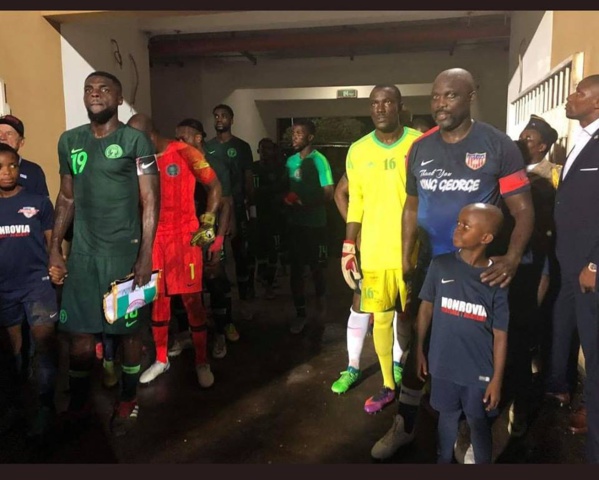 A 51 ans, le président George Weah a joué lors de l'amical Liberia-Nigeria