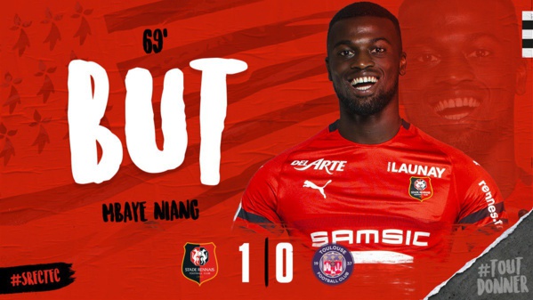 Ligue 1 : Mbaye Niang marque son premier but avec Rennes