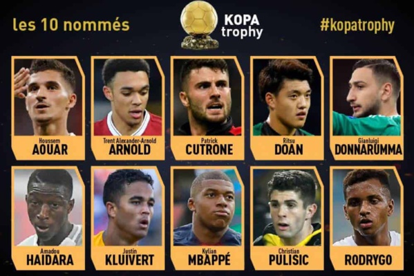 Trophée Kopa : Ismaila Sarr et Moussa Wagué zappés Trophée Kopa : Ismaila Sarr et Moussa Wagué zappés