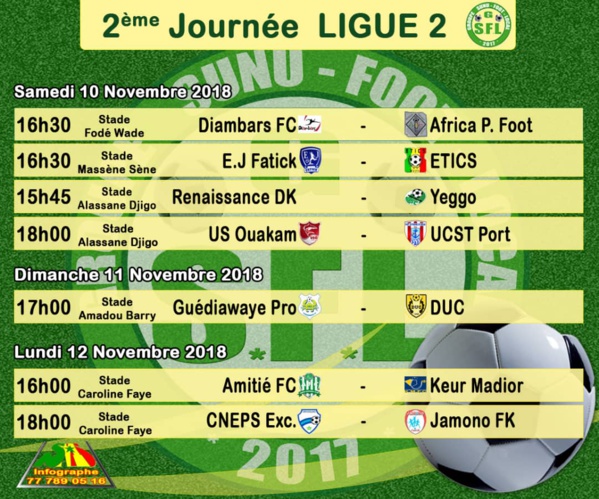 Ligue 2 (2e J) : Diambars pour enchaîner devant Africa Promo Foot, USO pour se relever Ligue 2 (2e J) : Diambars pour enchaîner devant Africa Promo Foot, USO pour se relever