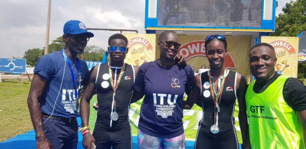 Championnats de triathlon : Mamadou Diop et Anta Ndiaye décrochent chacun une médaille Championnats de triathlon : Mamadou Diop et Anta Ndiaye décrochent chacun une médaille