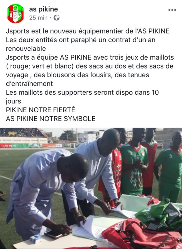 Partenariat : Diamil Faye et As Pikine liés pour le reste de l’année