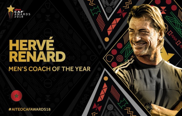 CAF Awards 2018 : Hervé Renard meilleur coach africain de l'année CAF Awards 2018 : Hervé Renard meilleur coach africain de l'année