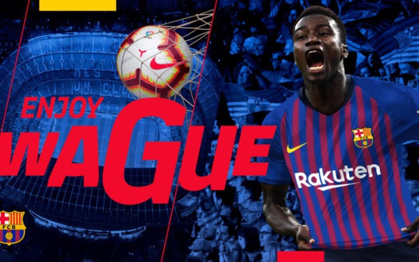 Moussa Wagué marque son 1er but avec l'équipe B du Barça Moussa Wagué marque son 1er but avec l'équipe B du Barça