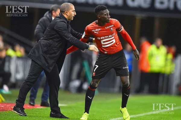 Le coach de Rennes Sabri Lamouchi encense Ismaila Sarr