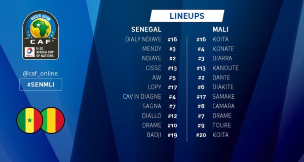 CAN U20 Niger 2019 : le Sénégal débute bien sa compétition devant le Mali (2-0)