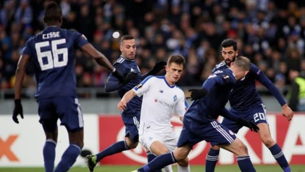 Europa League : Pape Abou Cissé impuissant devant Dynamo de Kiev Europa League : Pape Abou Cissé impuissant devant Dynamo de Kiev
