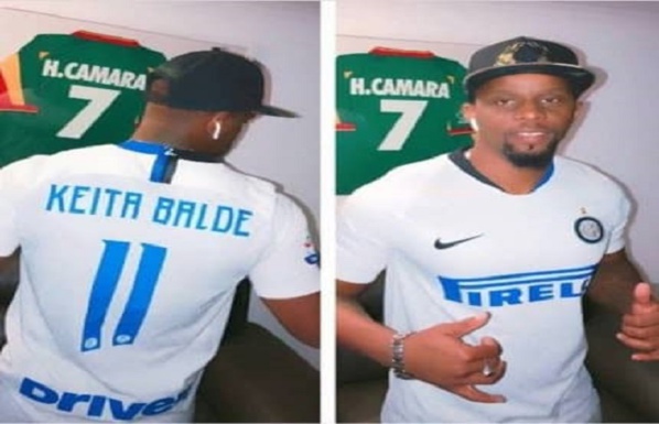 Keita Baldé offre son maillot de l’inter Milan à Henry Camara Keita Baldé offre son maillot de l’inter Milan à Henry Camara