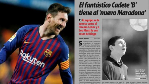 17 ans depuis la révélation de Messi dans la presse 17 ans depuis la révélation de Messi dans la presse