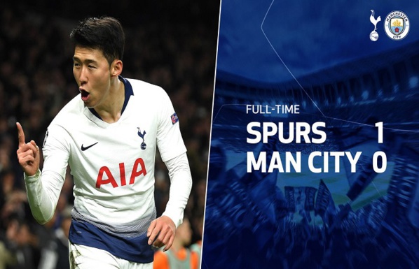 Ligue des champions : Tottenham réussit le job face à Manchester City (1-0)