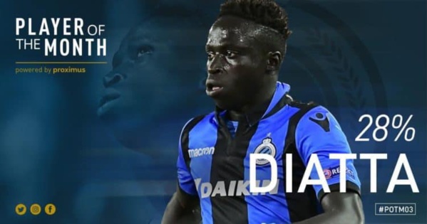 FC Bruges : Krepin Diatta élu meilleur joueur du mois de mars !