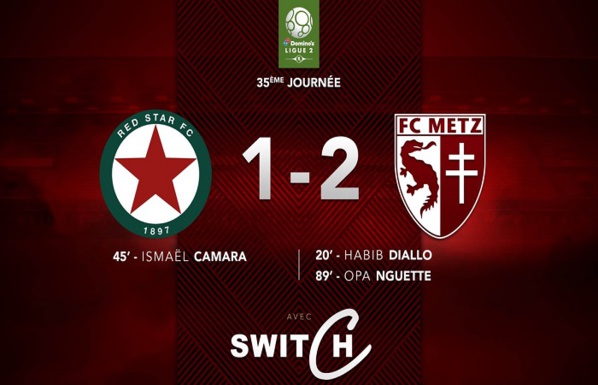 VIDEO-Ligue 2 : Habib Diallo et Opa Nguette assurent la montée de Metz à Ligue 1 VIDEO-Ligue 2 : Habib Diallo et Opa Nguette assurent la montée de Metz à Ligue 1