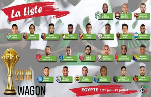 CAN 2019 de l’Algérie : Djamel Belmadi publie une liste de 23 joueurs CAN 2019 de l’Algérie : Djamel Belmadi publie une liste de 23 joueurs
