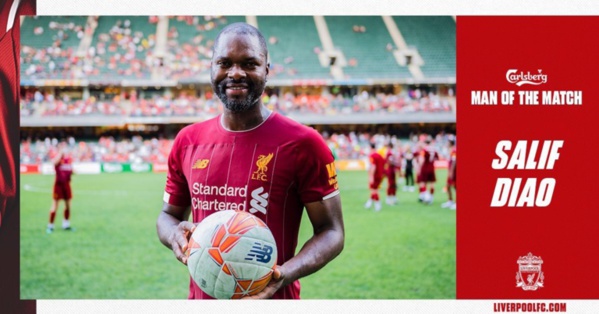Salif Diao élu l’homme du match des Légendes, Liverpool- Dortmund Salif Diao élu l’homme du match des Légendes, Liverpool- Dortmund