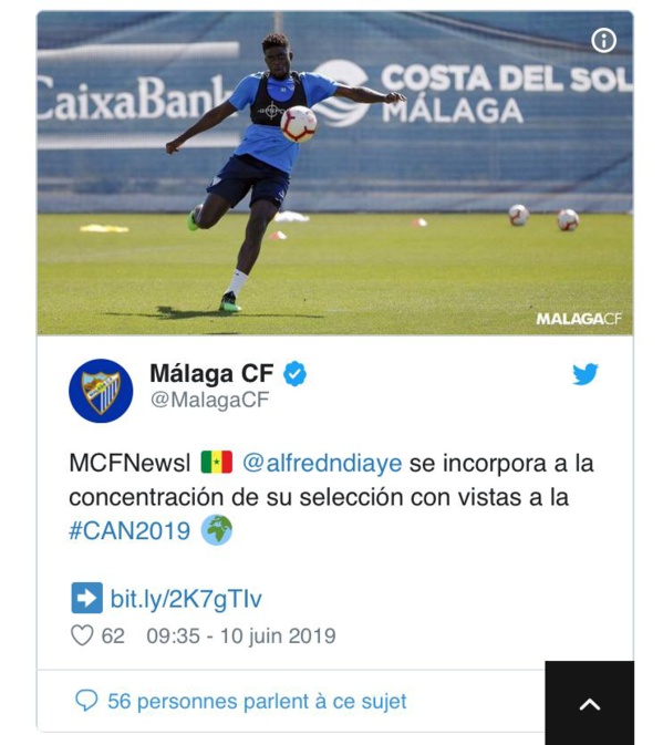 Malaga : Alfred Ndiaye enfin libéré pour participer à la CAN Malaga : Alfred Ndiaye enfin libéré pour participer à la CAN