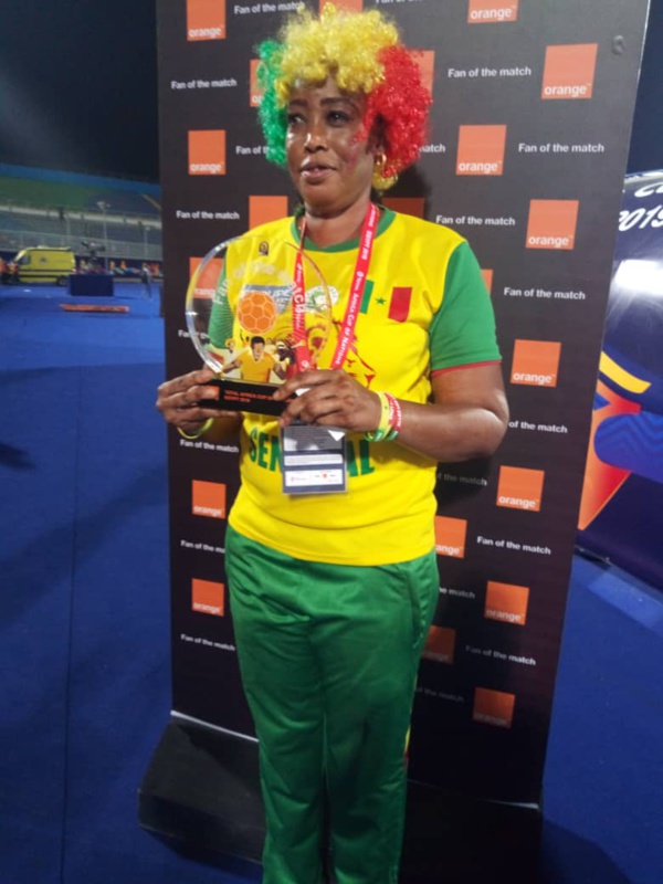 CAN 2019: La Sénégalaise Nabou Senbene  meilleure supporter du match contre le Kenya