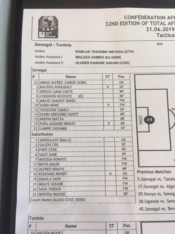 Sénégal-Tunisie : Krépin titulaire, Ismaïla Sarr et Keita Baldé sur le banc Sénégal-Tunisie : Krépin titulaire, Ismaïla Sarr et Keita Baldé sur le banc