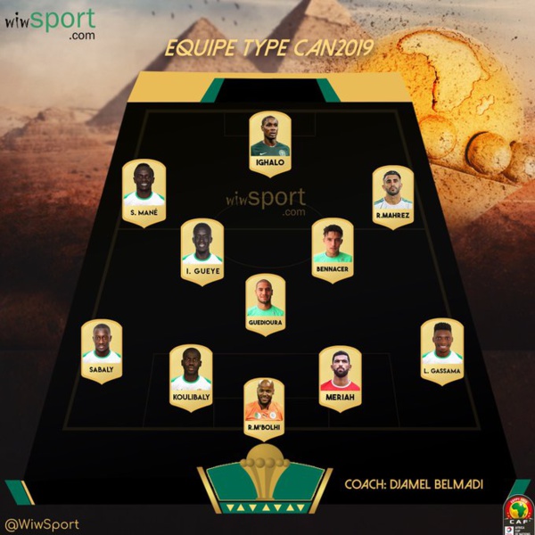 CAN 2019 : Sénégal, équipe la mieux représentée dans le onze type CAN 2019 : Sénégal, équipe la mieux représentée dans le onze type