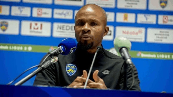 Sochaux : Omar Daf réagit après le match (0-0) face à Caen Sochaux : Omar Daf réagit après le match (0-0) face à Caen