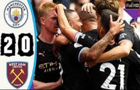 Premier League : Manchester City écrase West Ham (5-0) Premier League : Manchester City écrase West Ham (5-0)