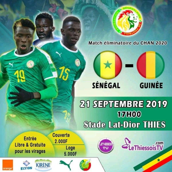 Éliminatoire Chan 2020: le Sénégal bat la Guinée (1-0) Éliminatoire Chan 2020: le Sénégal bat la Guinée (1-0)