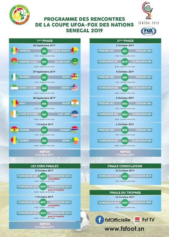 COUPE UFOA 2019: voici le programme de la compétition