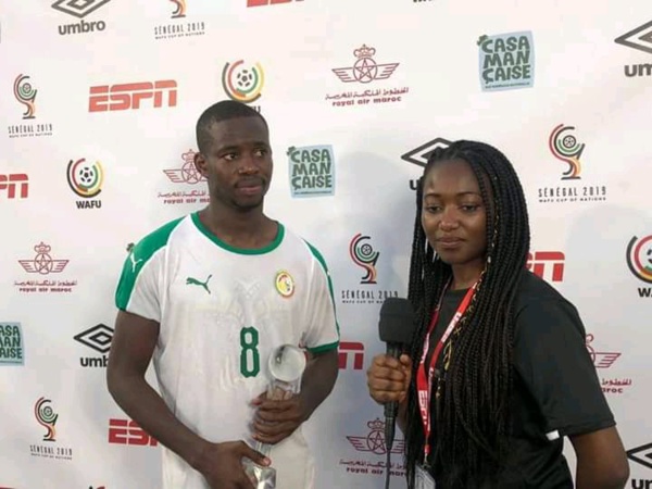 Wafu Cup 2019 : Assane mbodji élu homme du match contre la Guinée Bissau Wafu Cup 2019 : Assane mbodji élu homme du match contre la Guinée Bissau