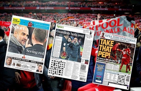 Liverpool Vs Man City: la presse sportive vante le "plongeur" Mané et se défoule sur Guardiola