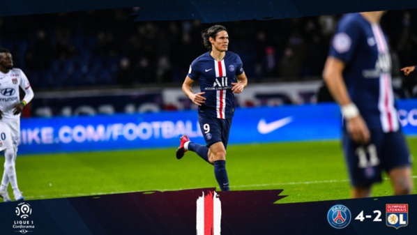 Ligue1 : Cavani soulage le PSG devant Lyon (4-2) Ligue1 : Cavani soulage le PSG devant Lyon (4-2)