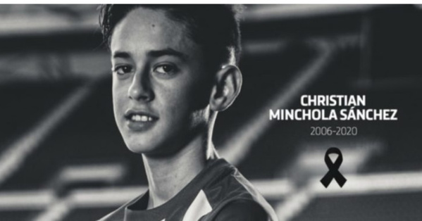 L’Atlético de Madrid pleure ce samedi la mort de son tout jeune joueur Minchola Sanchez