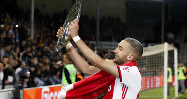 Ajax: Le Marocain Hakim Ziyech reçoit pour la 3e fois le titre de meilleur joueur du club