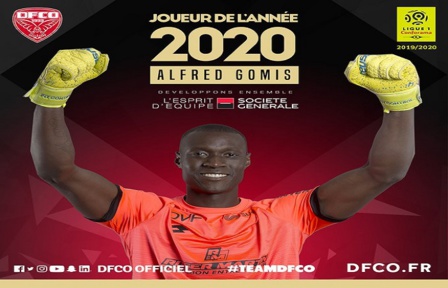 Dijon : Alfred Gomis, meilleur joueur de la saison Dijon : Alfred Gomis, meilleur joueur de la saison