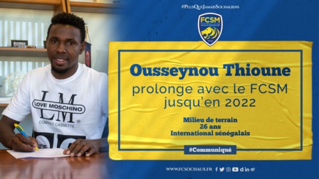 Ousseynou Thioune prolonge son contrat avec le FC Sochaux