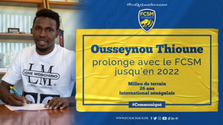 Ousseynou Thioune prolonge son contrat avec le FC Sochaux Ousseynou Thioune prolonge son contrat avec le FC Sochaux