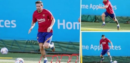 Barcelone : Lionel Messi de retour à l'entraînement