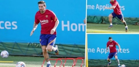 Barcelone : Lionel Messi de retour à l'entraînement Barcelone : Lionel Messi de retour à l'entraînement