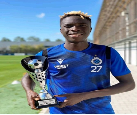 Bruges : Youssouph Badji élu meilleur joueur du mois Bruges : Youssouph Badji élu meilleur joueur du mois