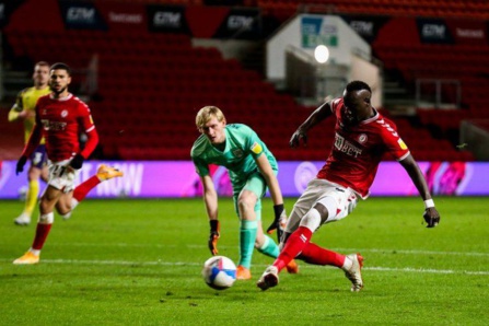 Bristol City : Famara Diédhiou, un doublé en quatre minutes Bristol City : Famara Diédhiou, un doublé en quatre minutes