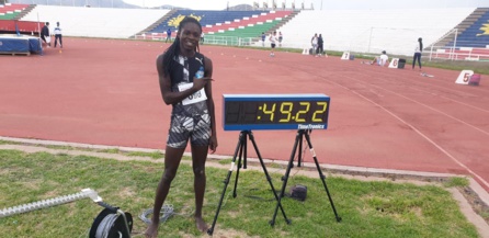 Christine Mboma, 18 ans, réalise le 7e meilleur temps de l'histoire sur 400 m Christine Mboma, 18 ans, réalise le 7e meilleur temps de l'histoire sur 400 m