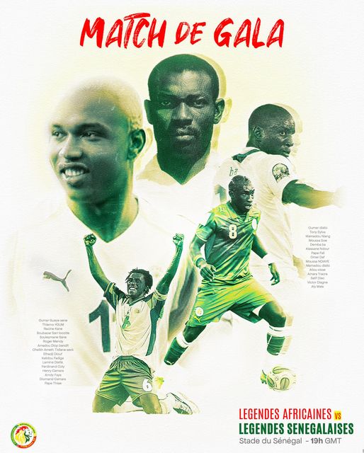 Inauguration du Stade Abdoulaye Wade : Un match de gala entre légendes sénégalaises et africaines prévu à 19h