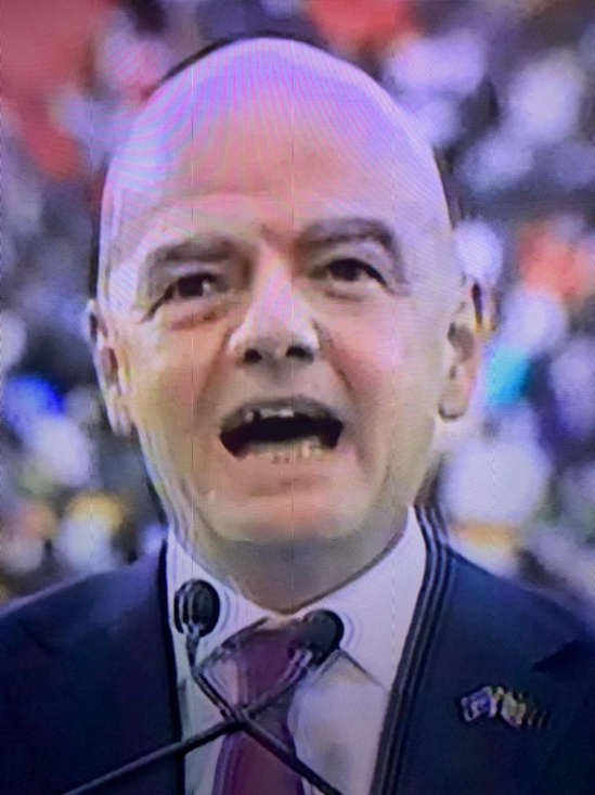 Inauguration : Le président de la FIFA Gianni Infantino enflamme le stade