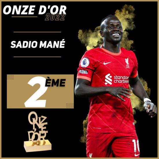 Onze mondial : Sadio Mané sur le podium avec Benzema Onze mondial : Sadio Mané sur le podium avec Benzema